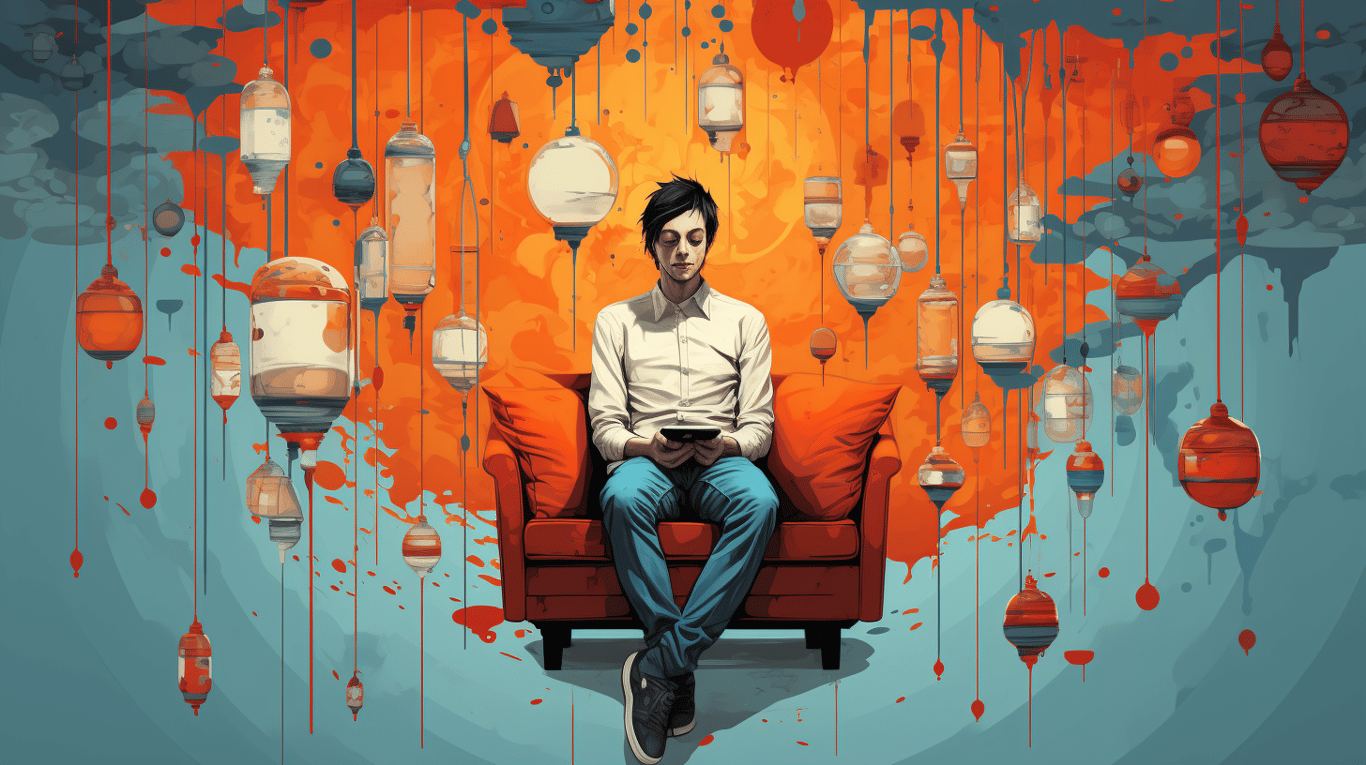 abstract image of a patient experiencing side effect