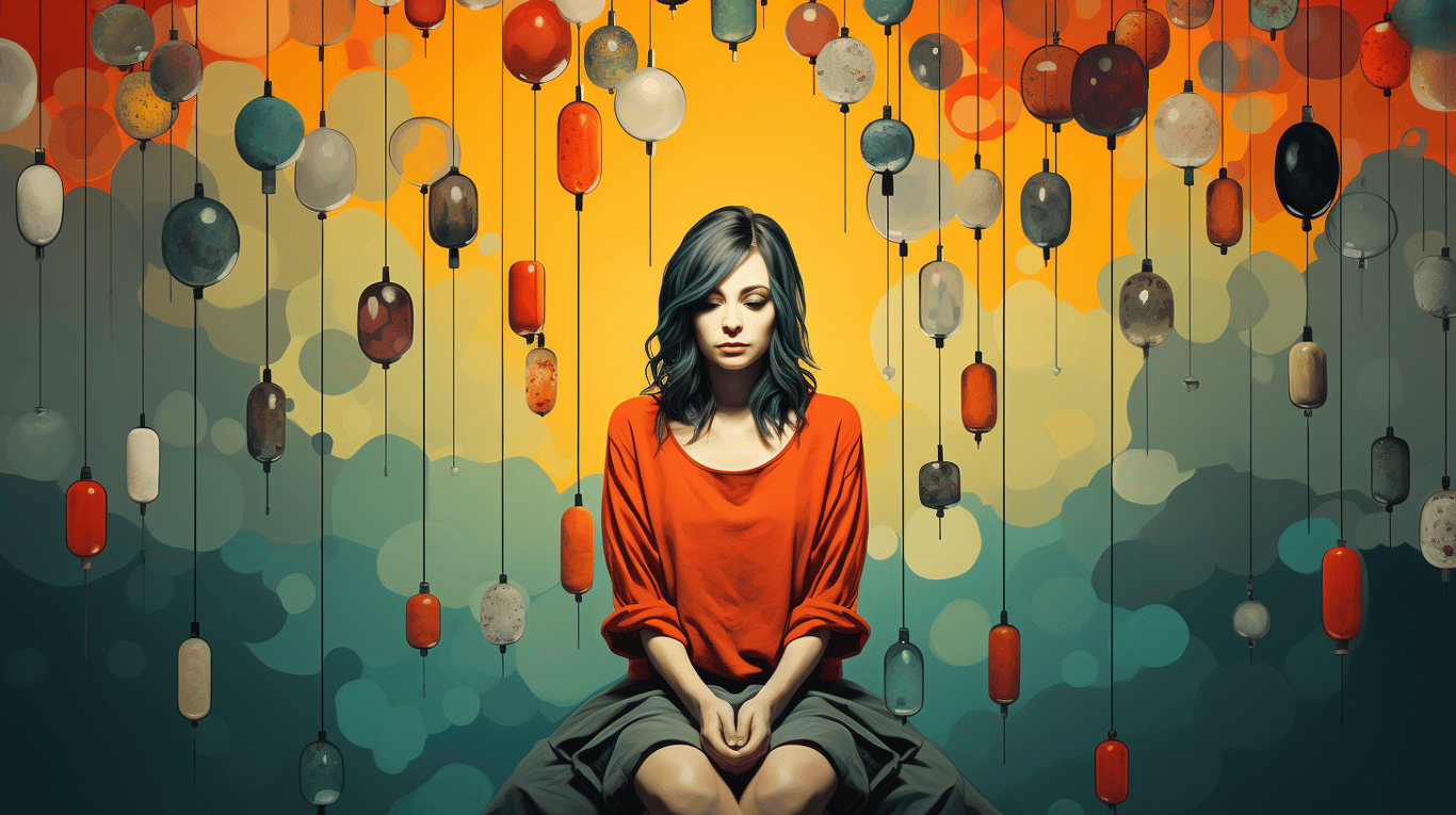 abstract image of a patient experiencing side effect