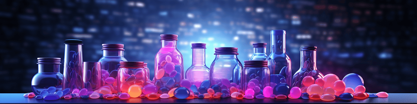 image of different drug pills on a surface