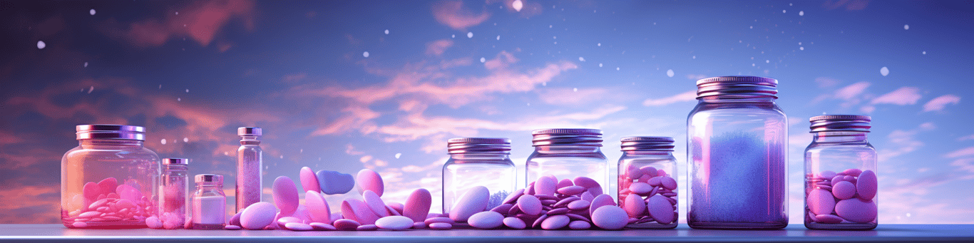 image of different drug pills on a surface