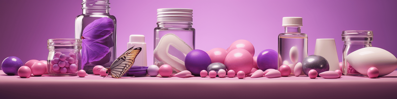 image of different drug pills on a surface