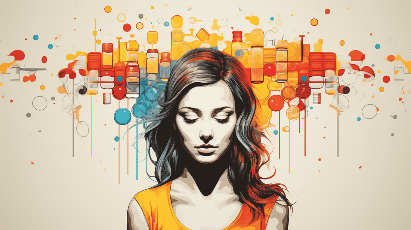 abstract image of a patient experiencing side effect