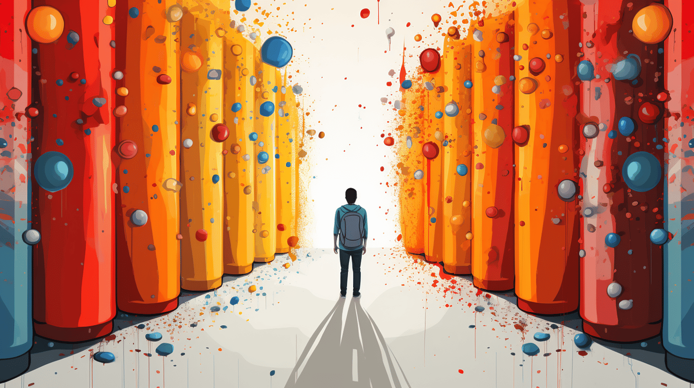 abstract image of a patient experiencing side effect