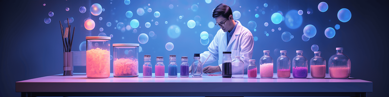 image of a doctor in a lab doing drug, clinical research