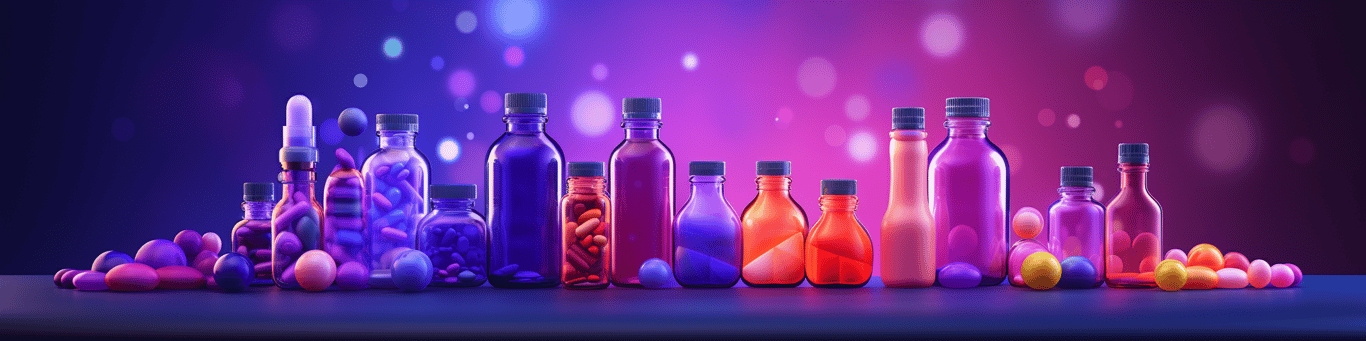 image of different drug pills on a surface