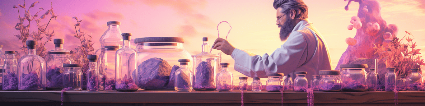 image of a doctor in a lab doing drug, clinical research