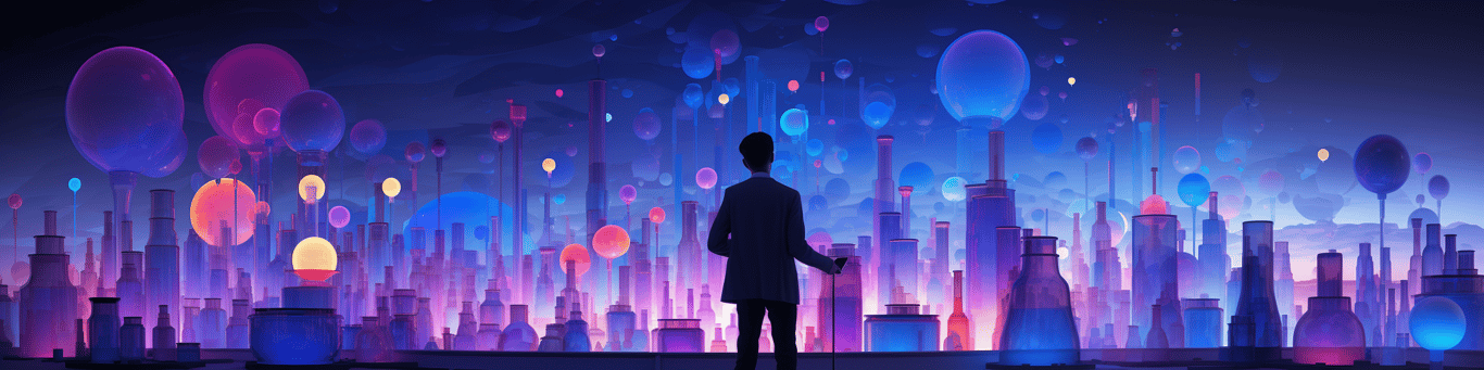 image of a doctor in a lab doing drug, clinical research