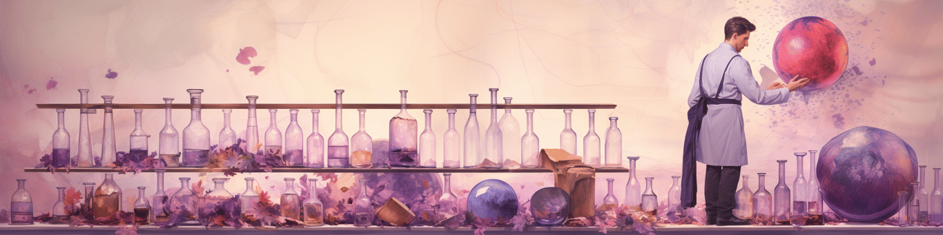 image of a doctor in a lab doing drug, clinical research