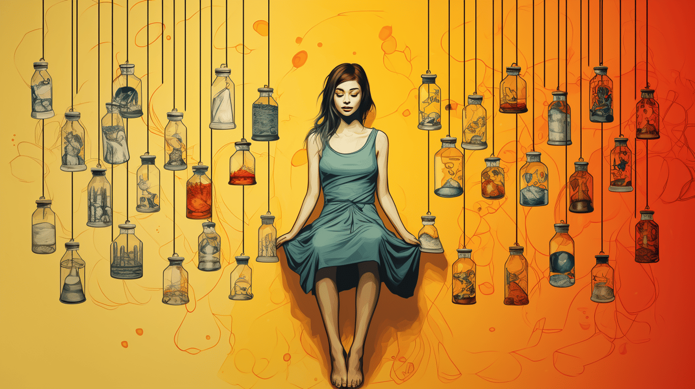 abstract image of a patient experiencing side effect