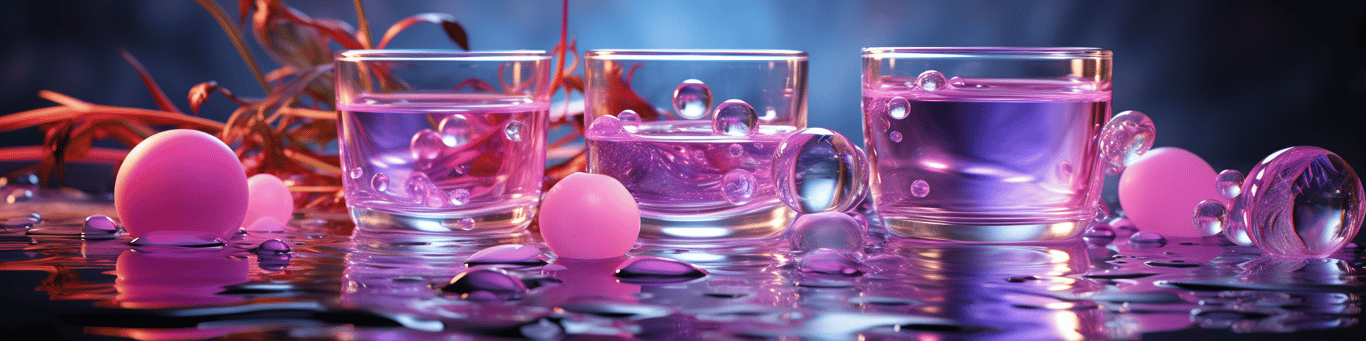 image of drug pills surrounding a glass of water symbolizing drug consumption