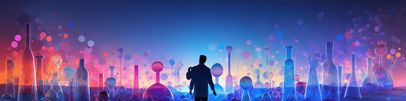 image of a doctor in a lab doing drug, clinical research