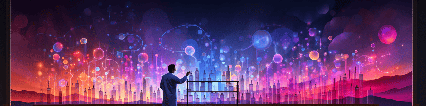 image of a doctor in a lab doing drug, clinical research