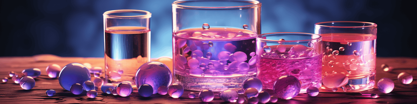 image of drug pills surrounding a glass of water symbolizing drug consumption