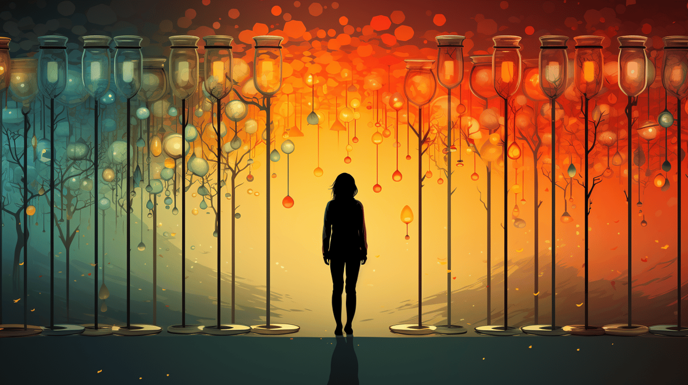 abstract image of a patient experiencing side effect