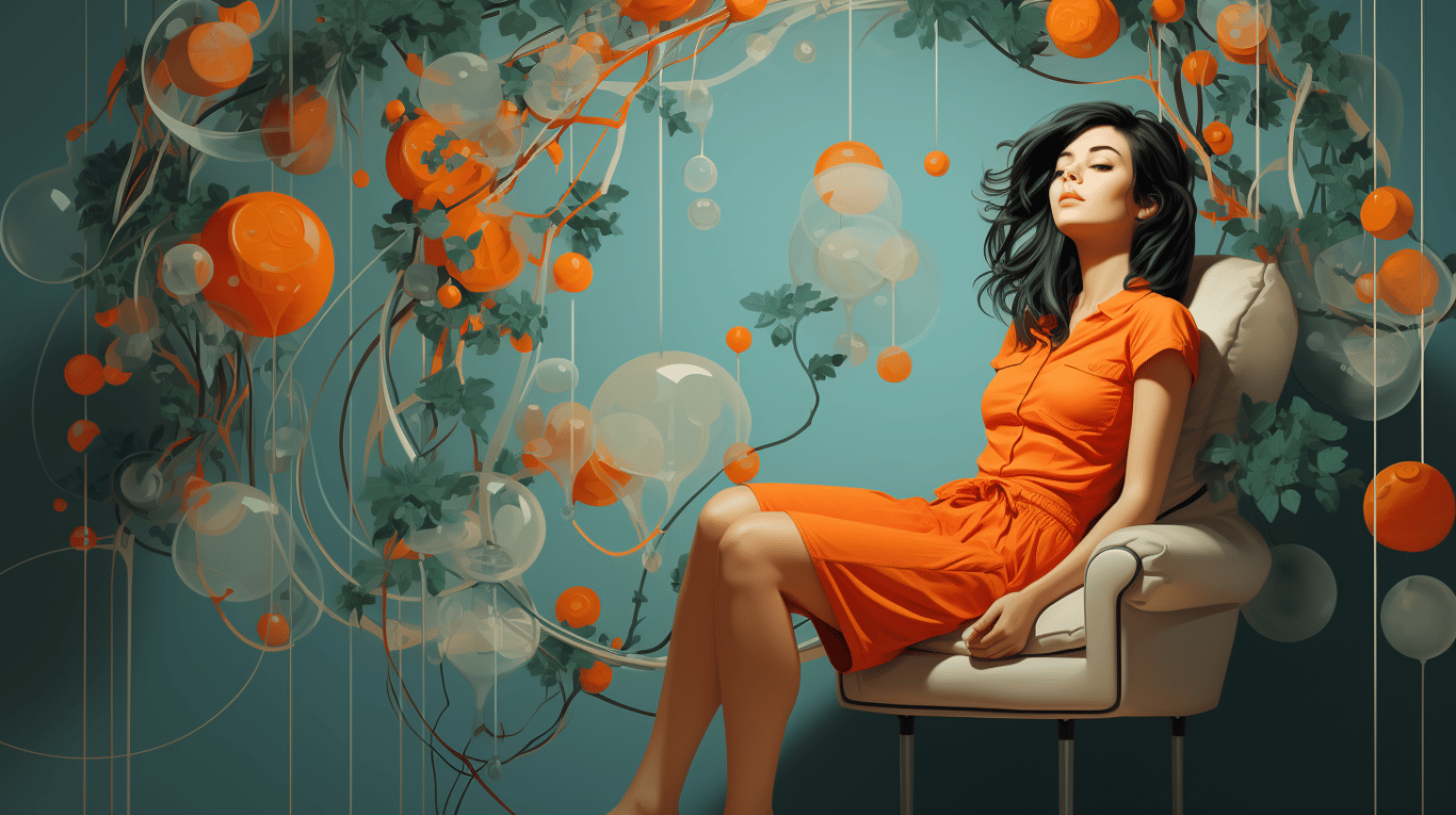 abstract image of a patient experiencing side effect