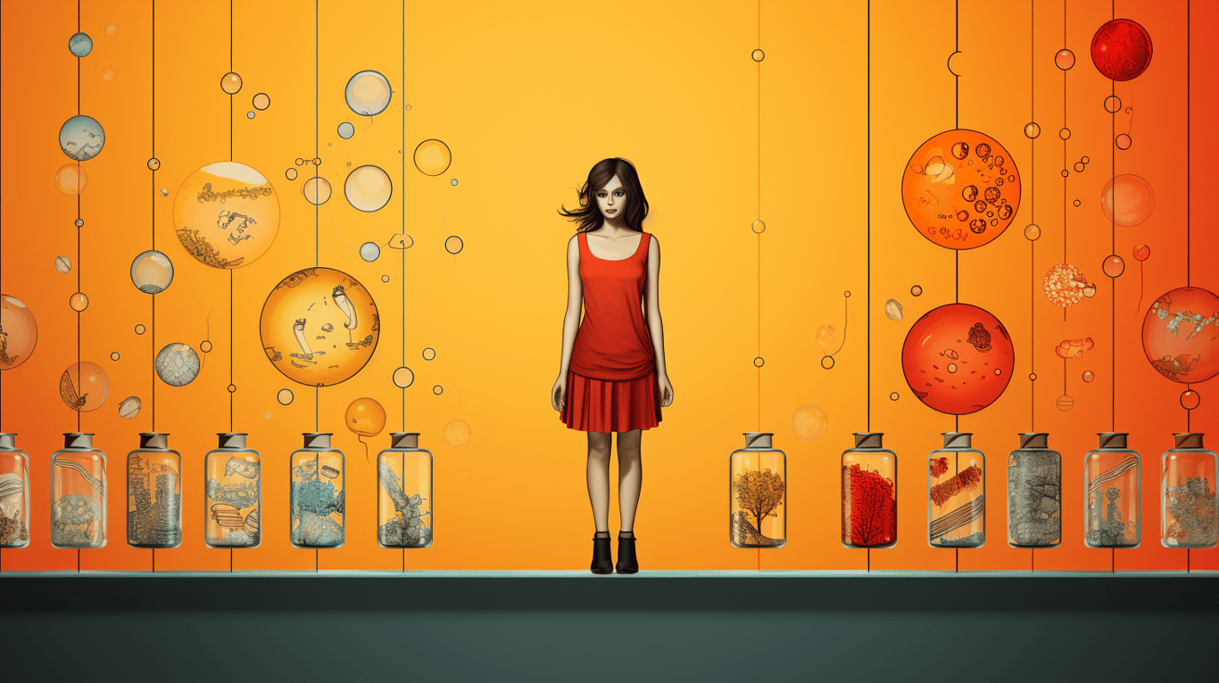 abstract image of a patient experiencing side effect