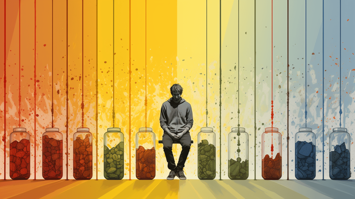 abstract image of a patient experiencing side effect