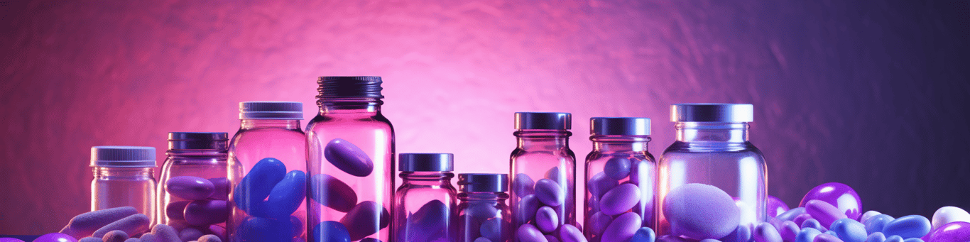 image of different drug pills on a surface