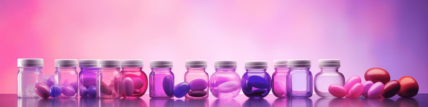 image of different drug pills on a surface