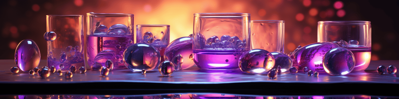 image of drug pills surrounding a glass of water symbolizing drug consumption