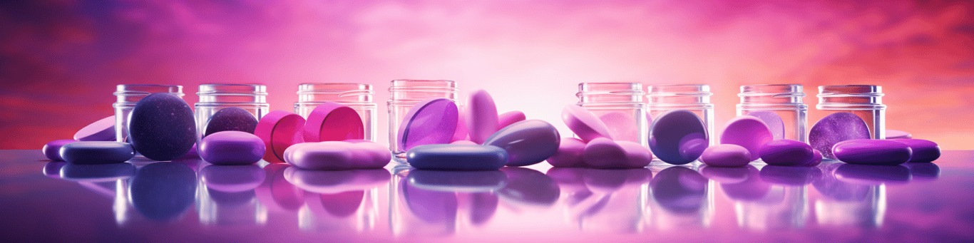 image of different drug pills on a surface