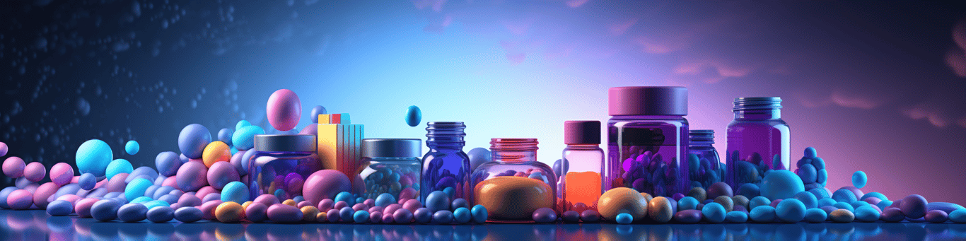 image of different drug pills on a surface