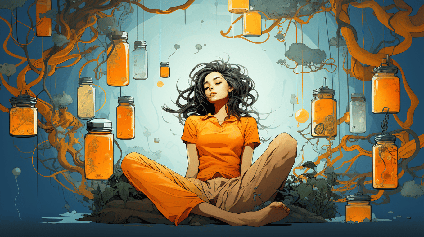 abstract image of a patient experiencing side effect