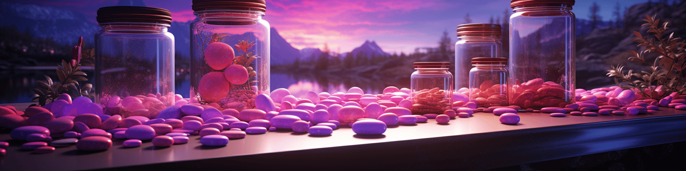 image of different drug pills on a surface