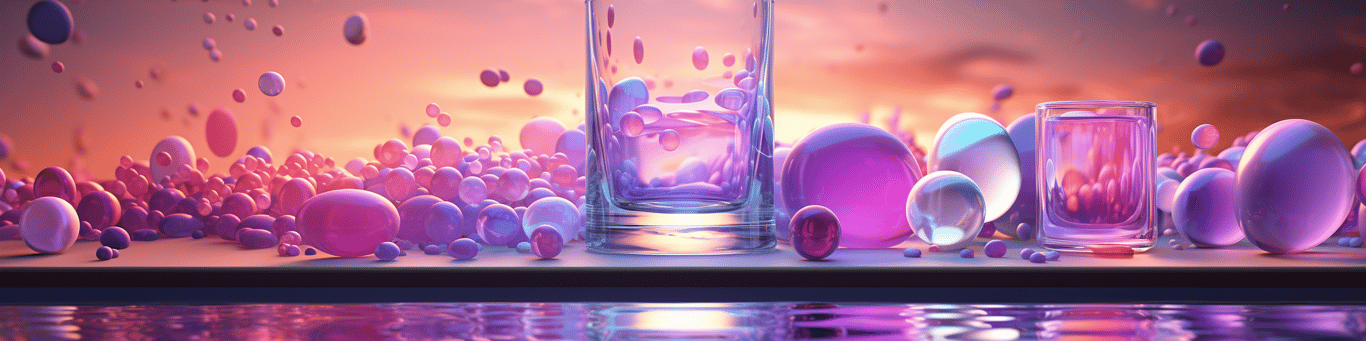 image of drug pills surrounding a glass of water symbolizing drug consumption