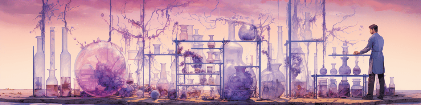 image of a doctor in a lab doing drug, clinical research