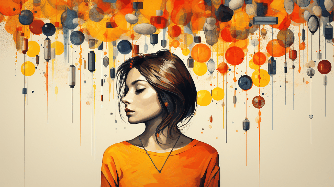 abstract image of a patient experiencing side effect