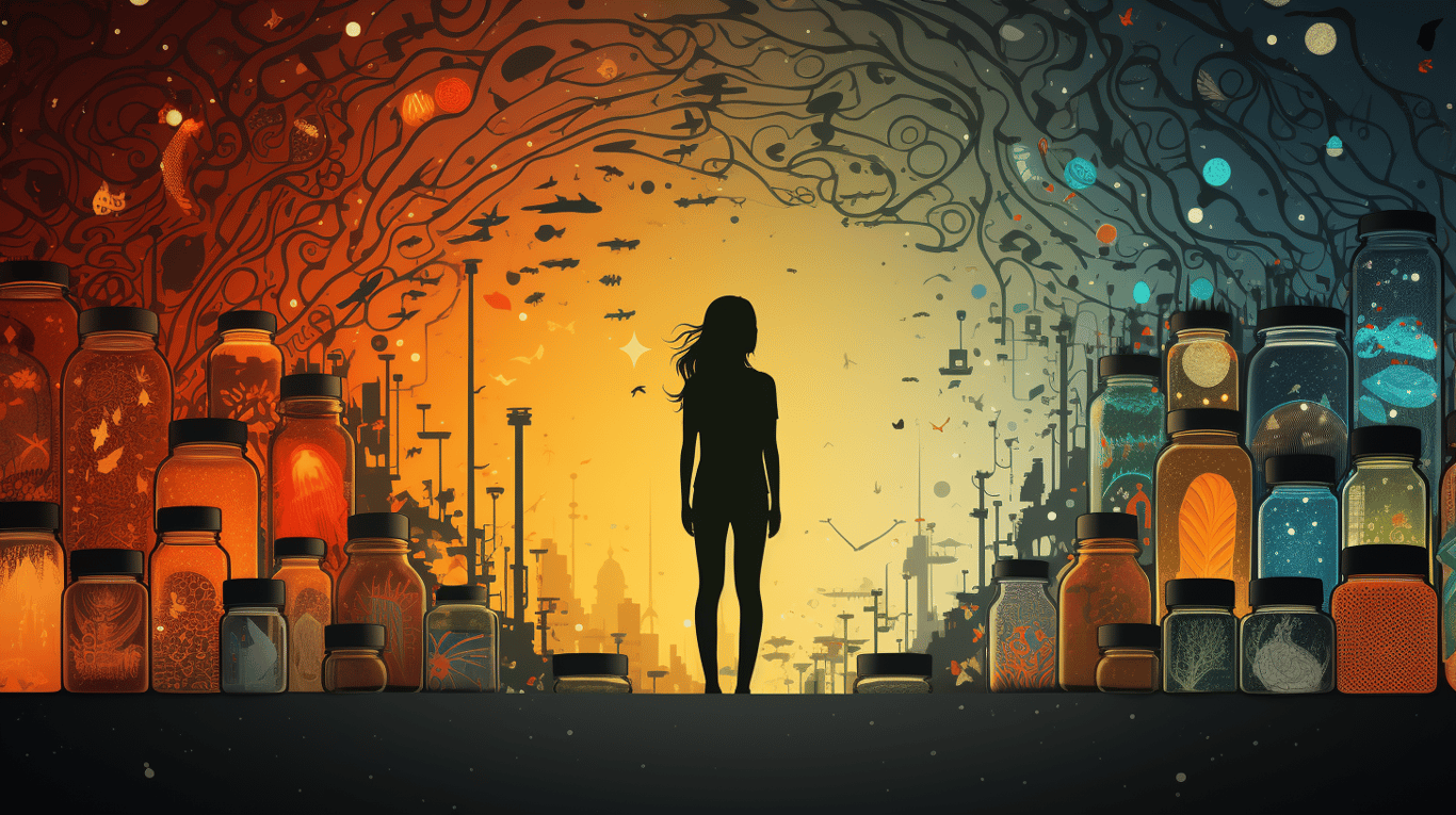 abstract image of a patient experiencing side effect