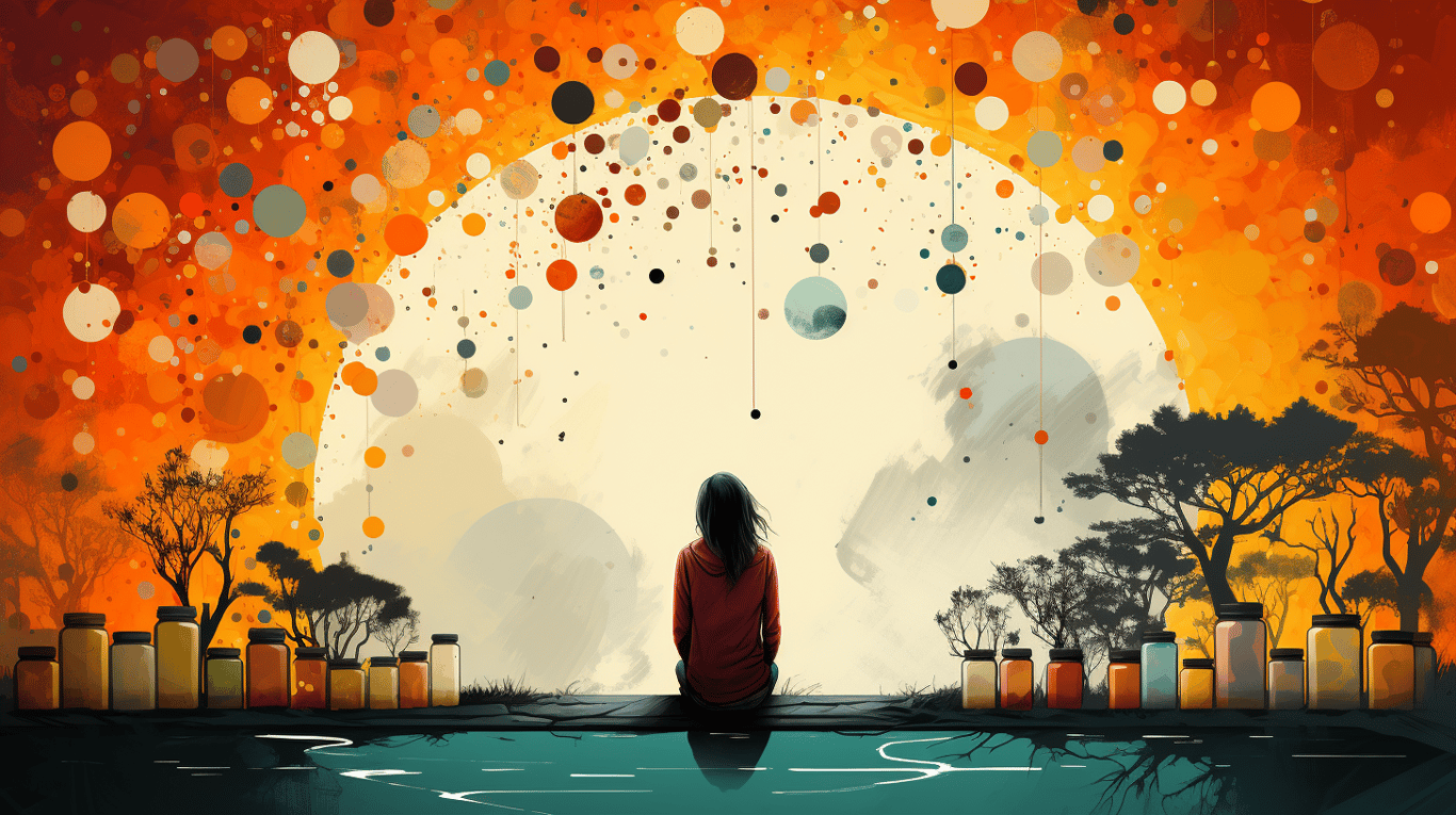 abstract image of a patient experiencing side effect