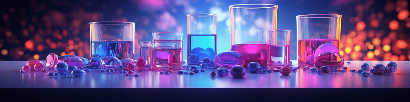 image of drug pills surrounding a glass of water symbolizing drug consumption