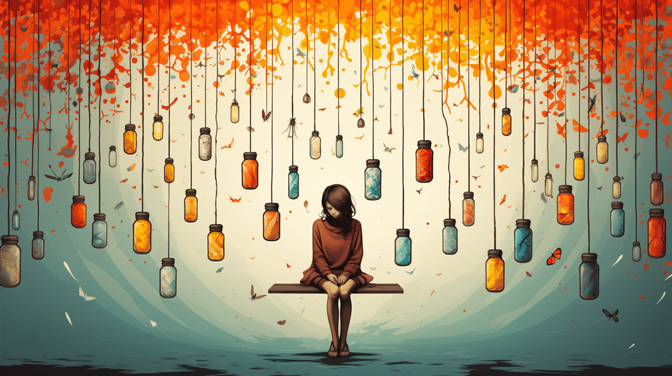 abstract image of a patient experiencing side effect