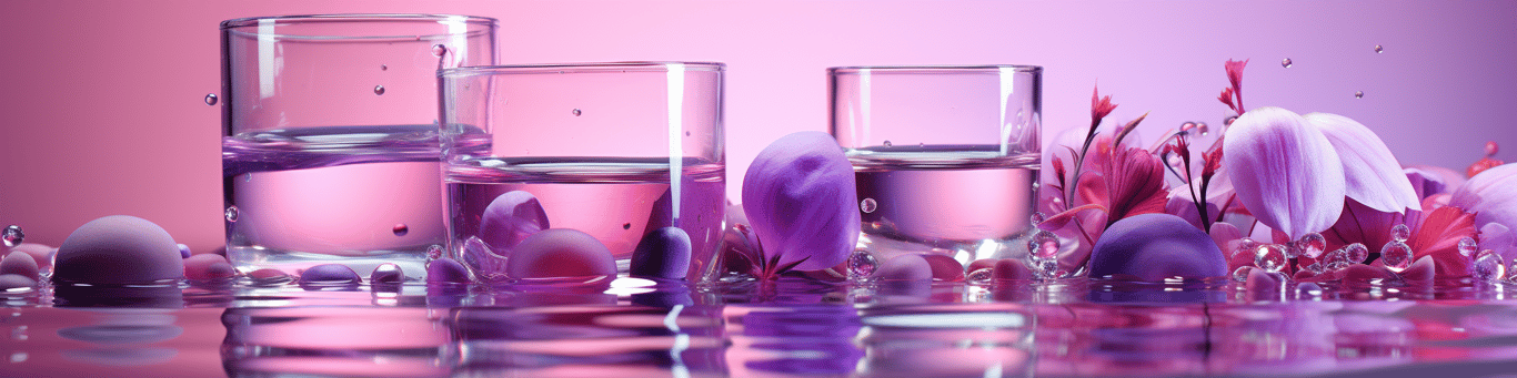 image of drug pills surrounding a glass of water symbolizing drug consumption