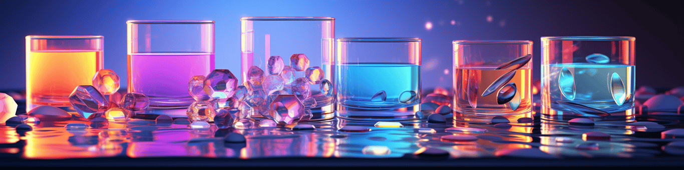 image of drug pills surrounding a glass of water symbolizing drug consumption