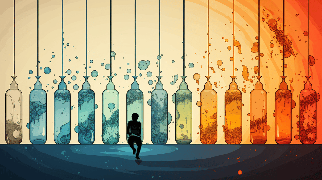 abstract image of a patient experiencing side effect