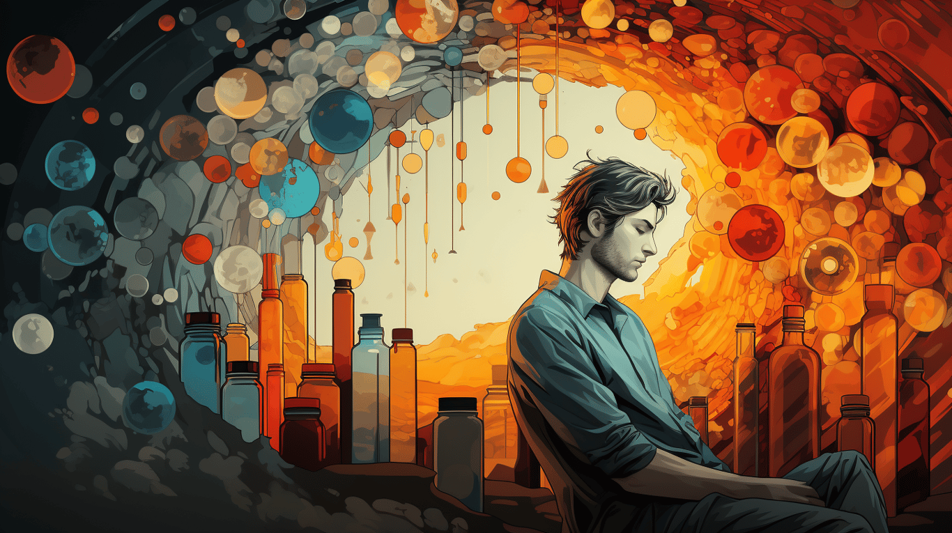 abstract image of a patient experiencing side effect