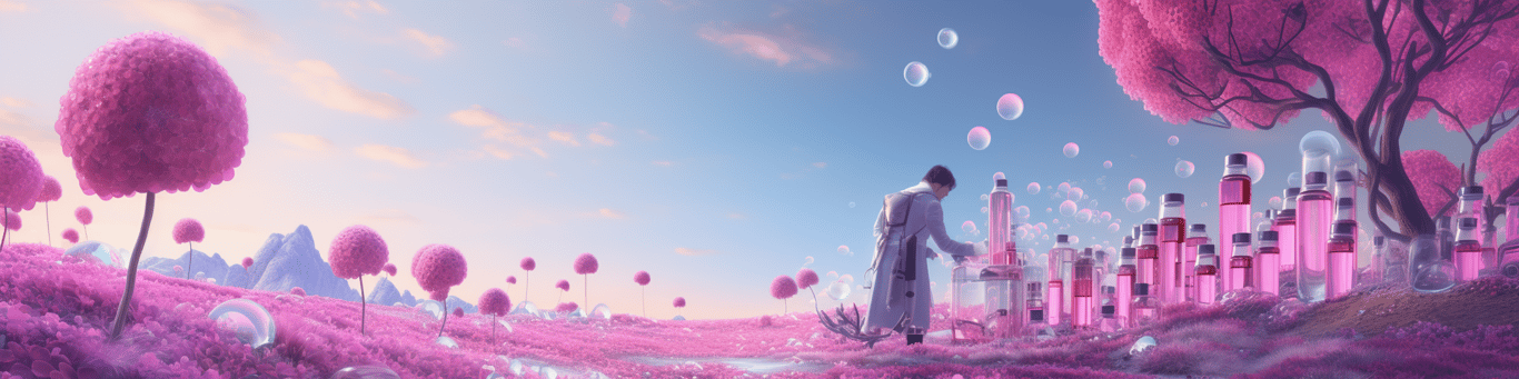 image of a doctor in a lab doing drug, clinical research