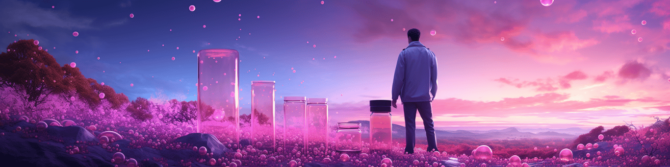 image of a doctor in a lab doing drug, clinical research