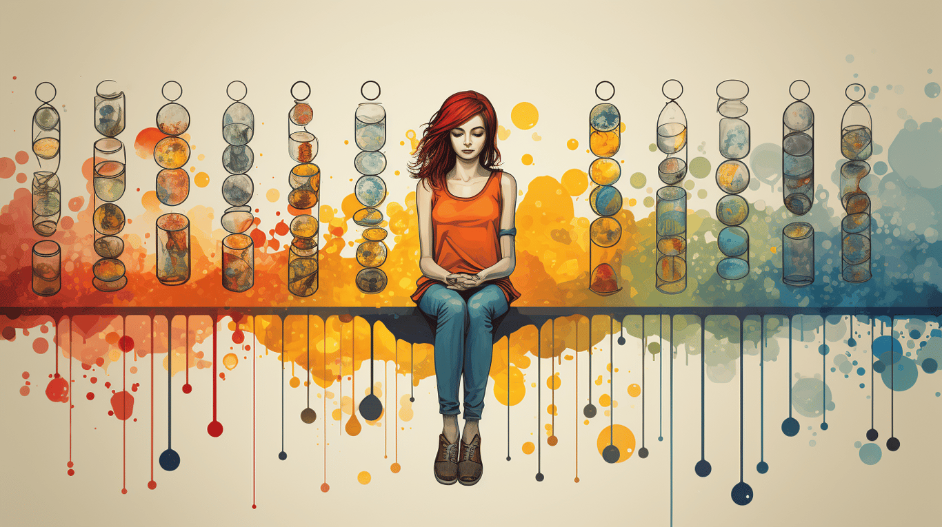 abstract image of a patient experiencing side effect