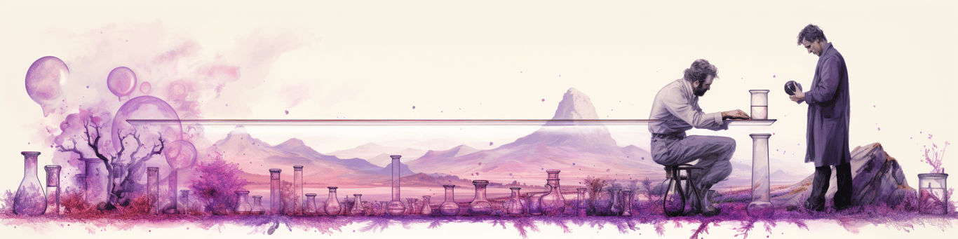 image of a doctor in a lab doing drug, clinical research