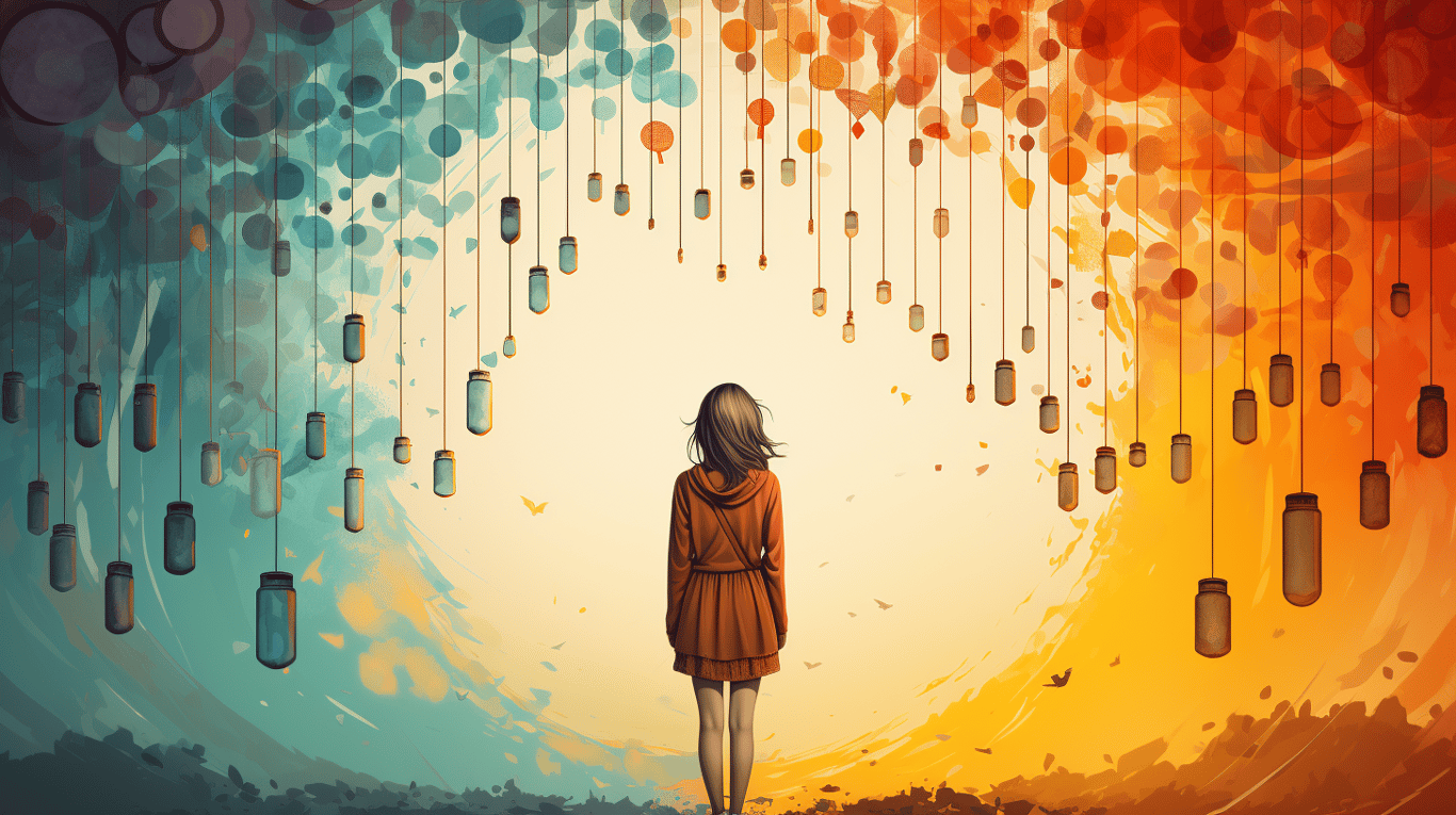 abstract image of a patient experiencing side effect