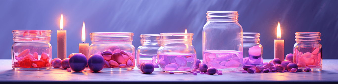 image of different drug pills on a surface