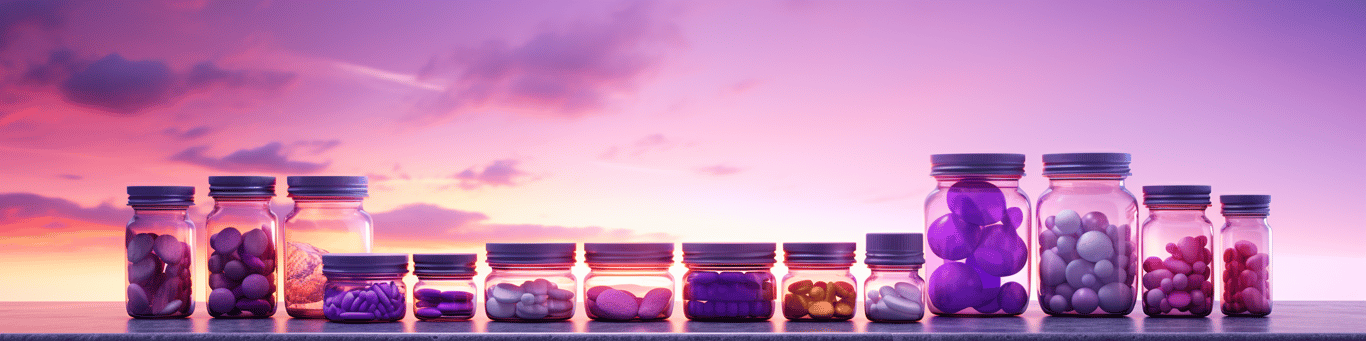 image of different drug pills on a surface