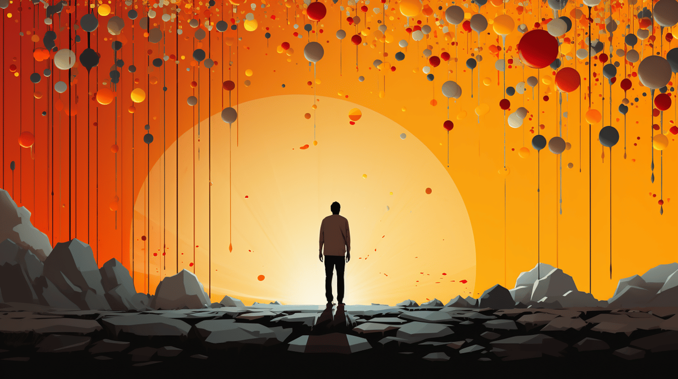 abstract image of a patient experiencing side effect