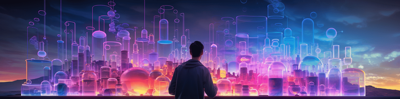 image of a doctor in a lab doing drug, clinical research