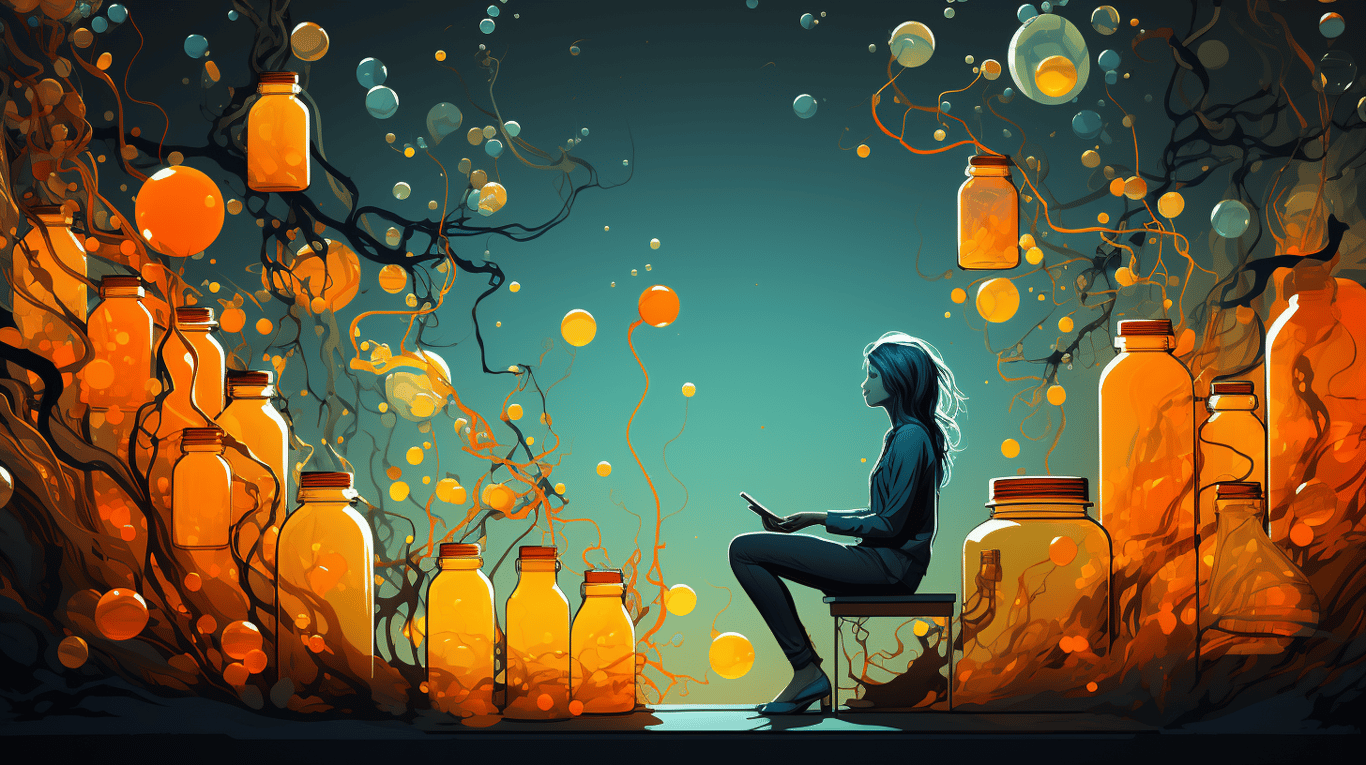 abstract image of a patient experiencing side effect