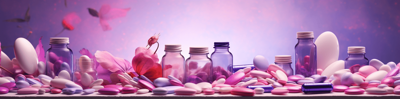 image of different drug pills on a surface